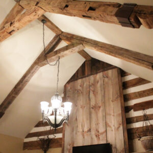 reclaimed wooden beams