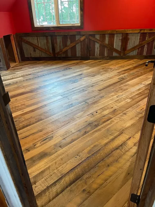 reclaimed wooden floor