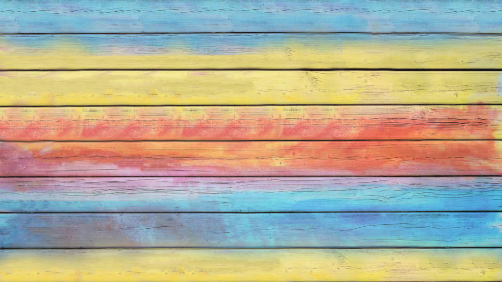 colorful wood panels