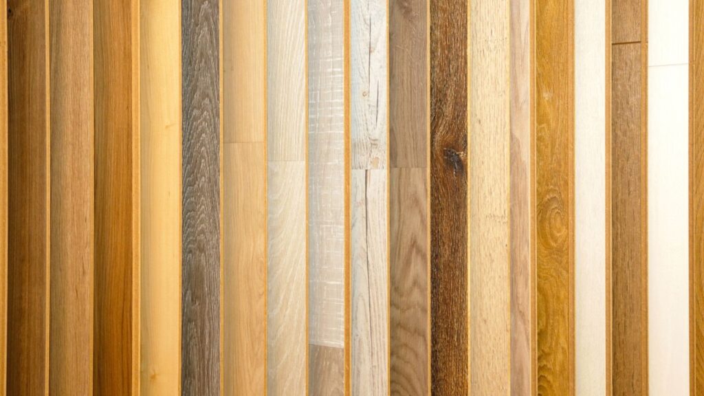 different wood floors meeting