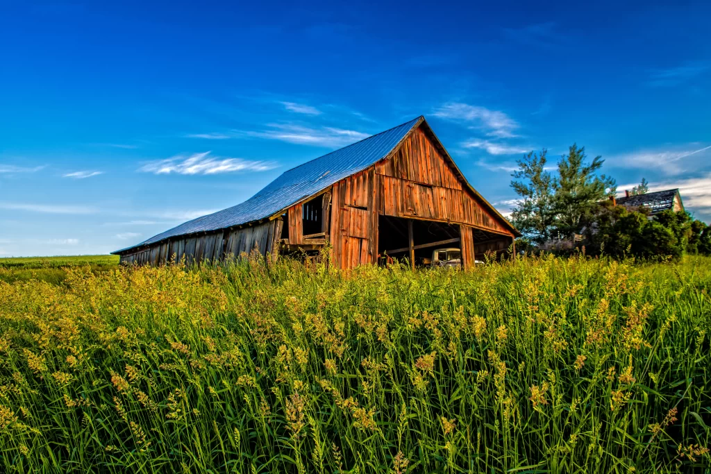 an old huge barn