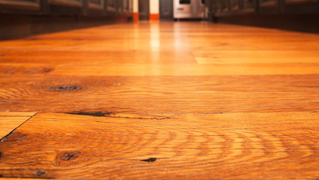 honey toned wood flooring
