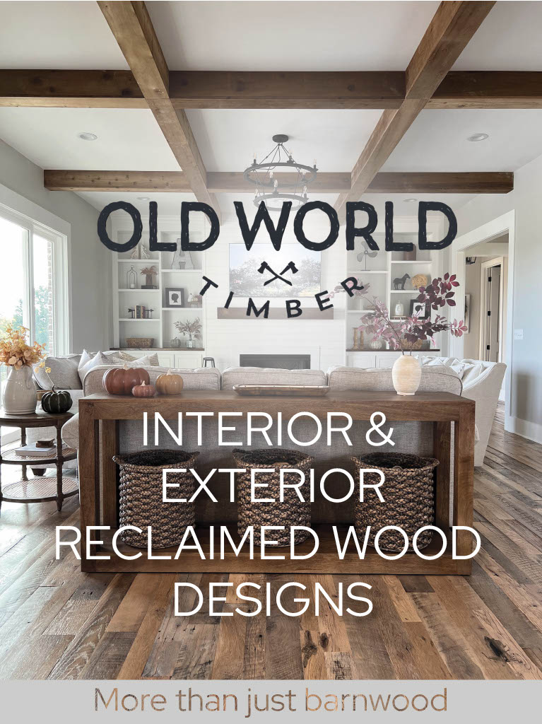 Catalog product interior and exterior reclaimed wood designs