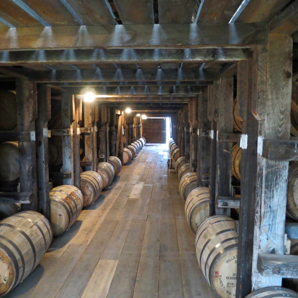 Jim Beam Barrel House from inside