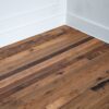 reclaimed fence oak engineered flooring corner