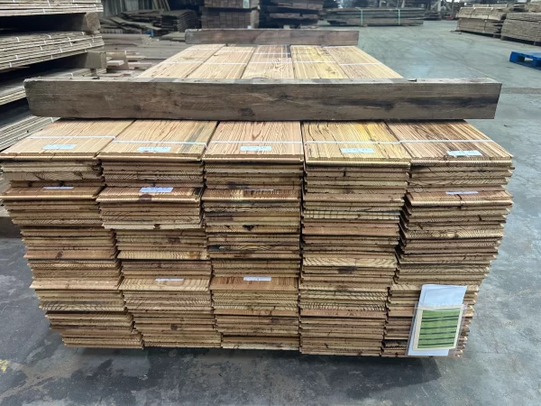 a pile of wood planks