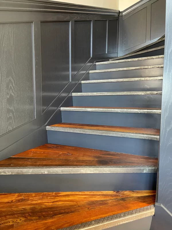 wood stairway