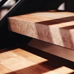 repurposed wood timber stair