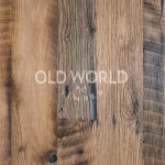 Detailed view of heavily weathered Heartland Barnwood Mixed Oak planks showing reclaimed character and natural texture variation.