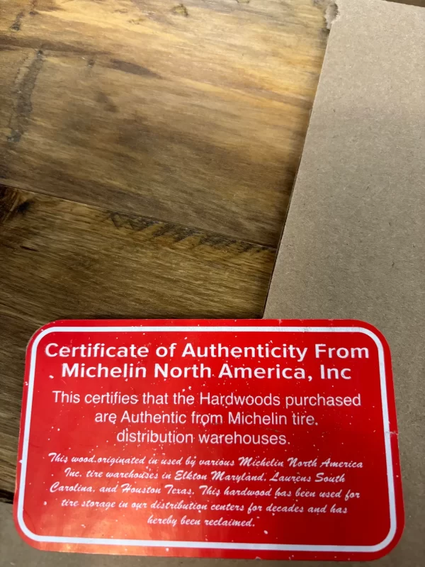 industrial oak flooring certificate