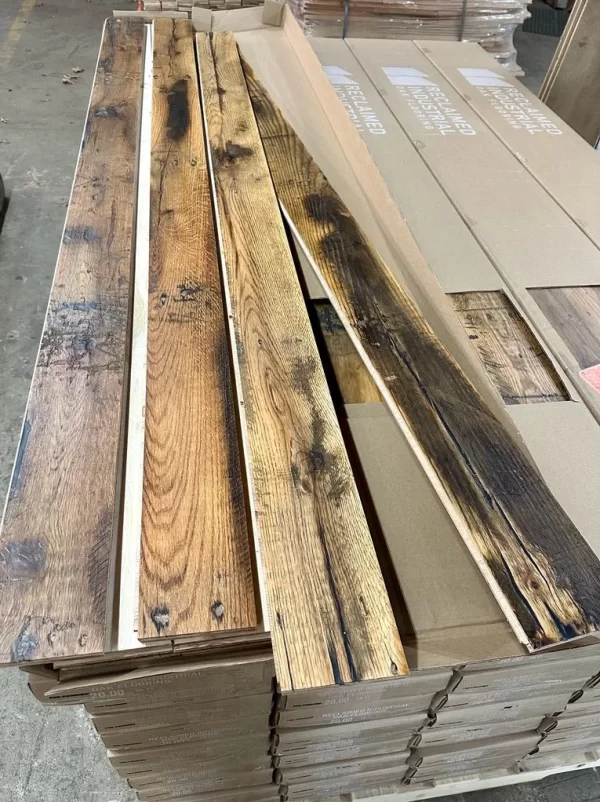 industrial oak floor panels
