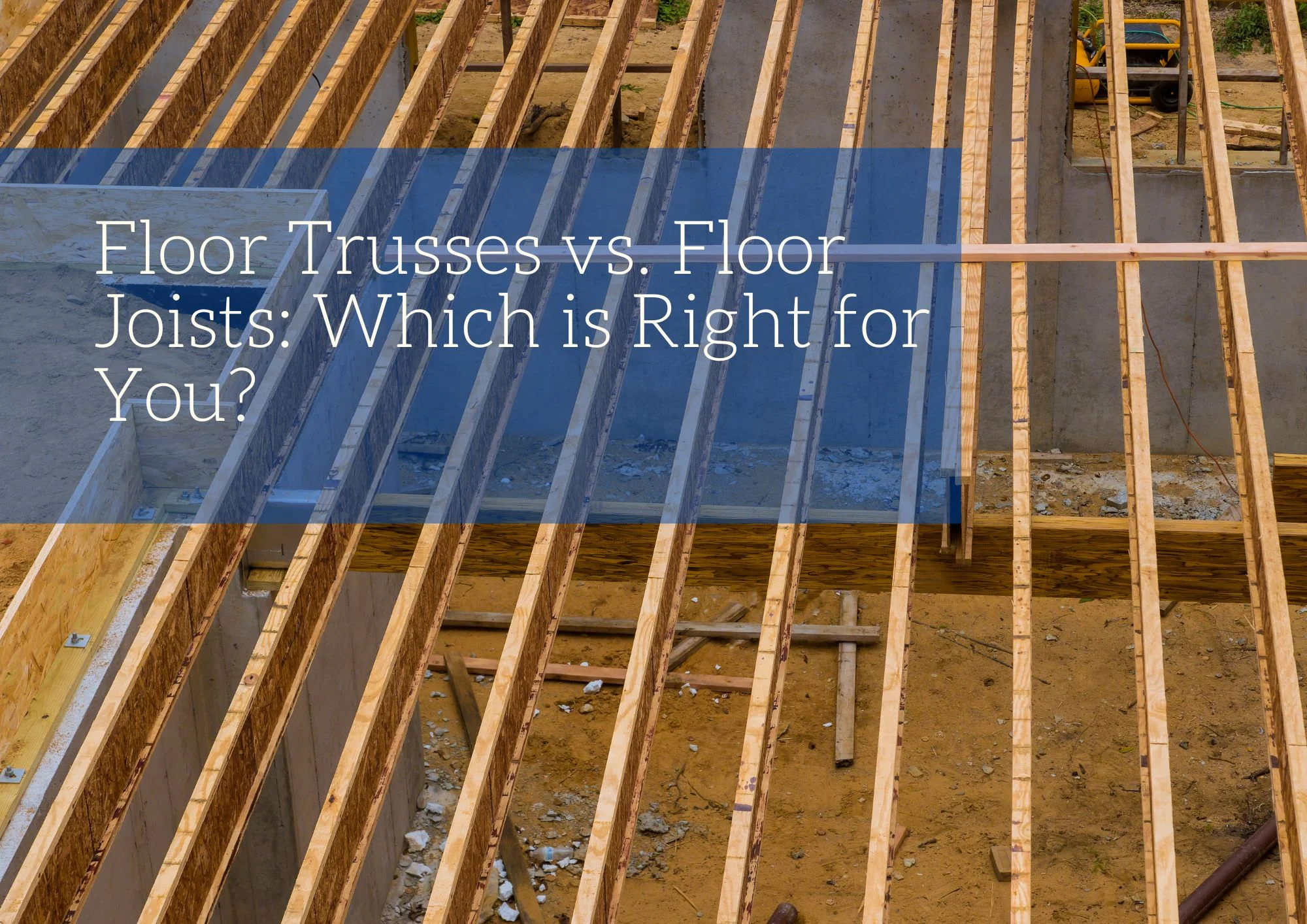 Floor Trusses vs. Floor Joists: Which is Right for You?