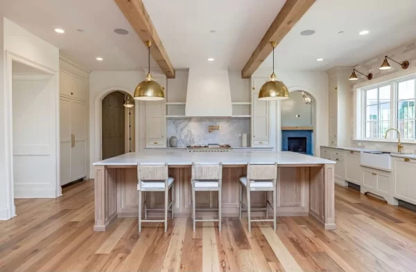 barnwood mixed clean face kitchen flooring