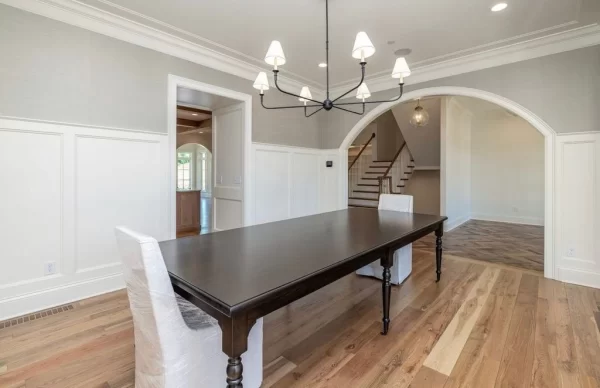 barnwood mixed clean face flooring dining room