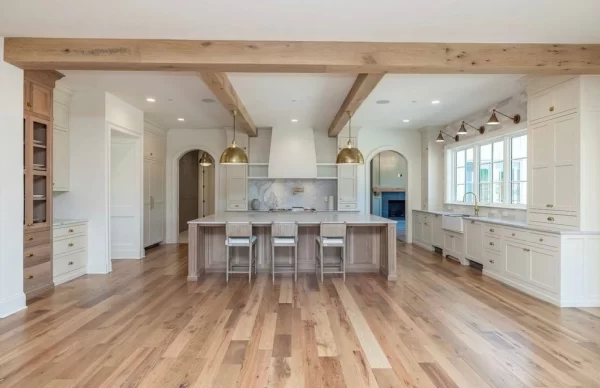 barnwood mixed clean face flooring kitchen