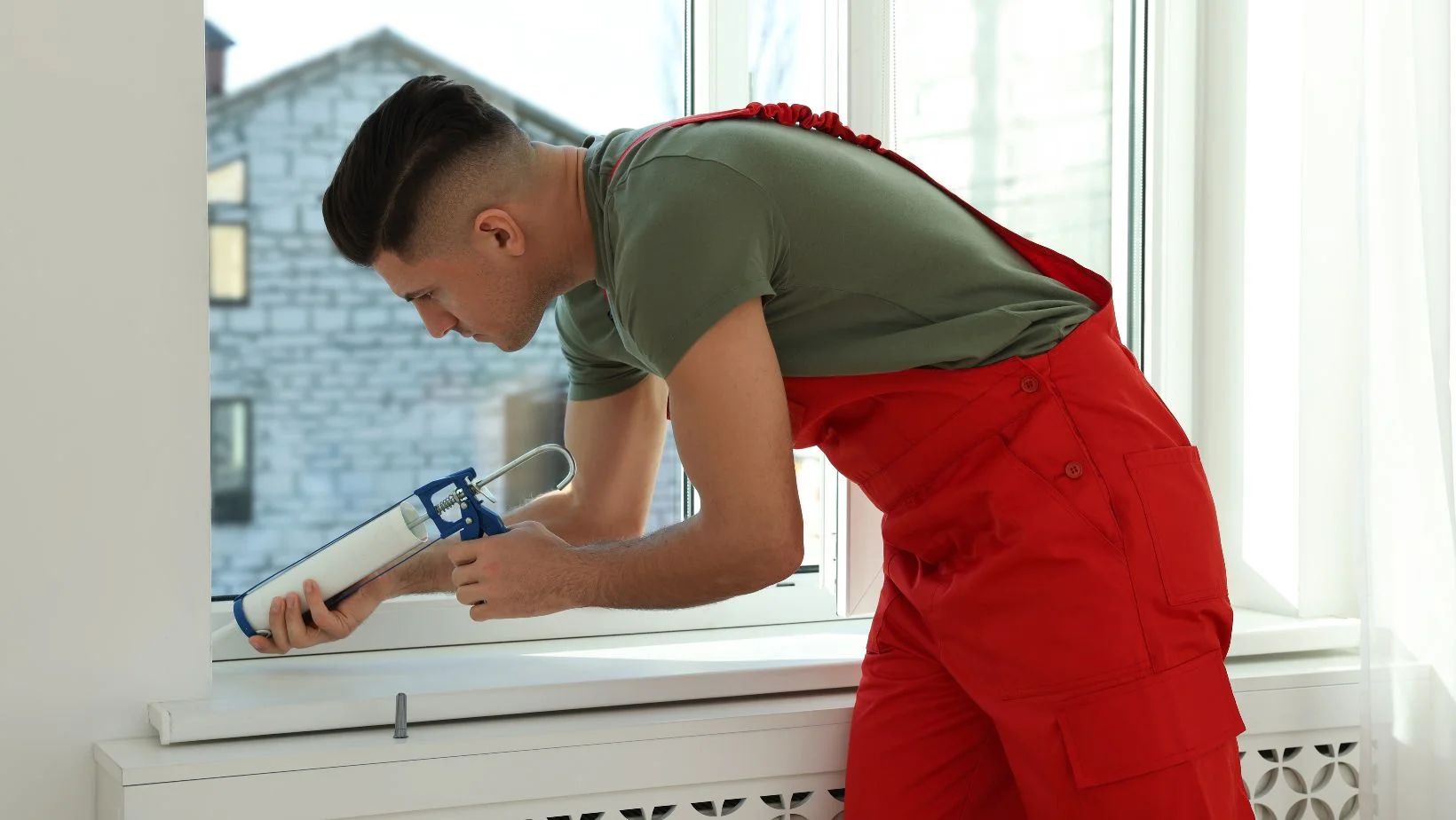 caulking window