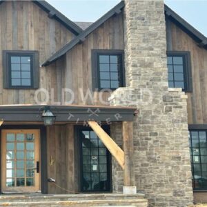 reclaimed wood siding project