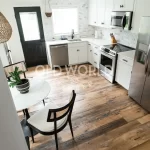 Overhead Kitchen View With Barnwood Oak Engineered Flooring